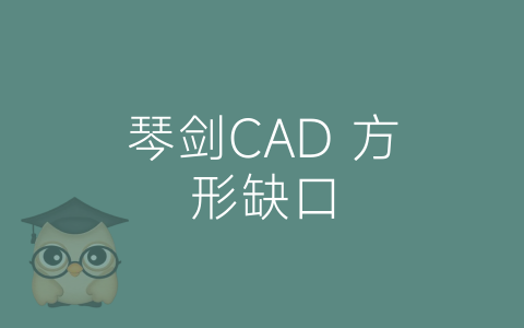 琴剑CAD 方形缺口-博士钣金 - www.bsbanjin.com