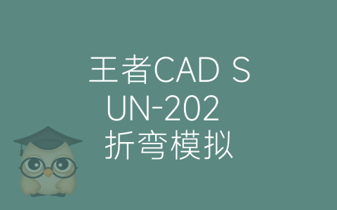 王者CAD SUN-202 折弯模拟-博士钣金 - www.bsbanjin.com