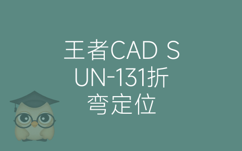 王者CAD SUN-131折弯定位-博士钣金 - www.bsbanjin.com