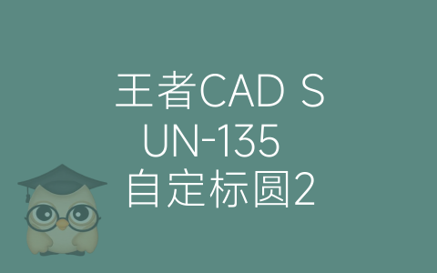 王者CAD SUN-135 自定标圆2-博士钣金 - www.bsbanjin.com