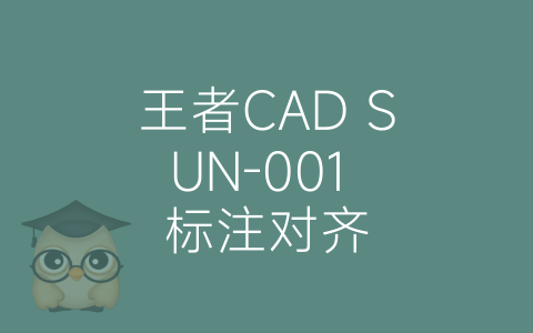 王者CAD SUN-001 标注对齐-博士钣金 - www.bsbanjin.com