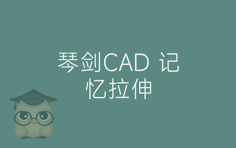 琴剑CAD 记忆拉伸-博士钣金 - www.bsbanjin.com