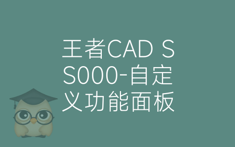 王者CAD SS000-自定义功能面板-博士钣金 - www.bsbanjin.com