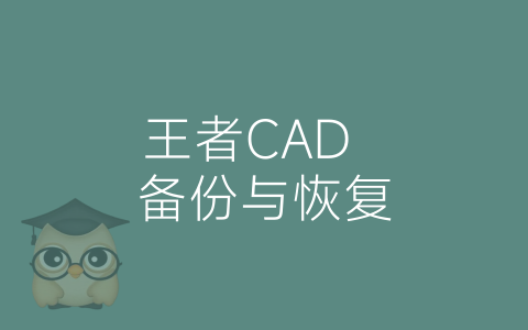 王者CAD  备份与恢复-博士钣金 - www.bsbanjin.com