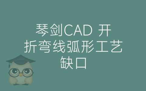 琴剑CAD 开折弯线弧形工艺缺口-博士钣金 - www.bsbanjin.com