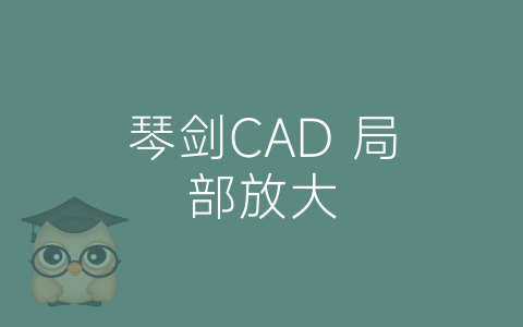 琴剑CAD 局部放大-博士钣金 - www.bsbanjin.com