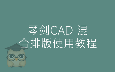 琴剑CAD 混合排版使用教程-博士钣金 - www.bsbanjin.com