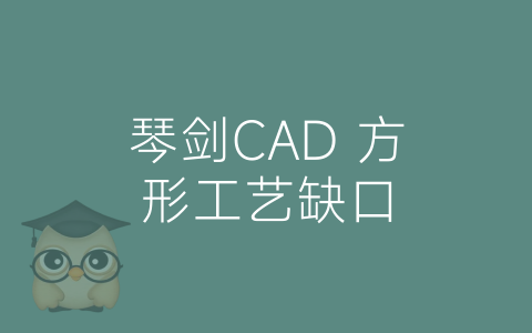 琴剑CAD 方形工艺缺口-博士钣金 - www.bsbanjin.com