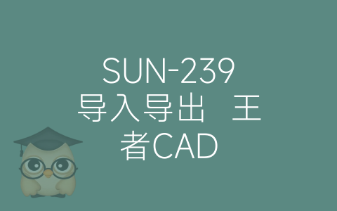 SUN-239导入导出  王者CAD-博士钣金 - www.bsbanjin.com